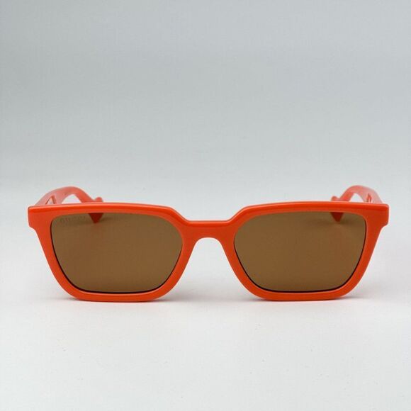 NEW Gucci GG1539S 004 Orange Brown Unisex Rectangle Sunglasses GG 1539S main image 8